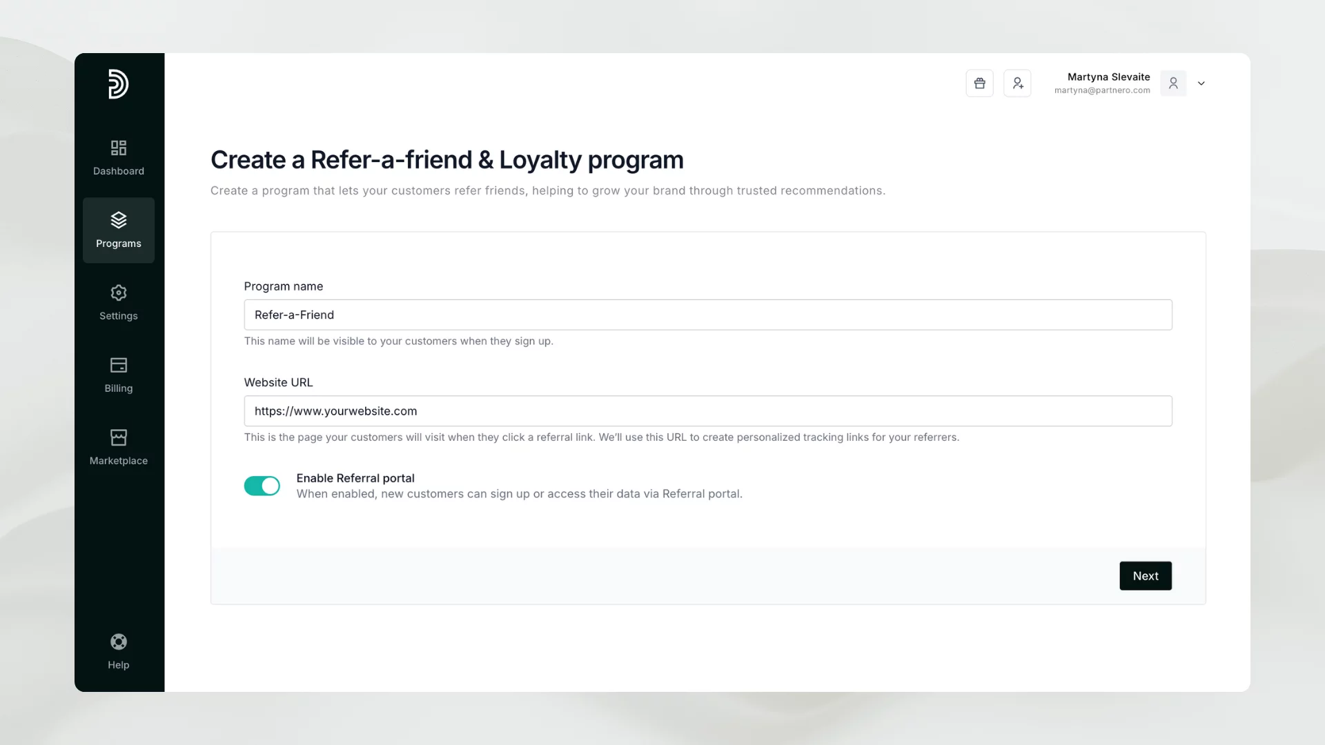 create a refer-a-friend program